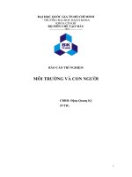 BÁO cáo THÍ NGHIỆM môi TRƯỜNG và CON NGƯỜI đo độ rọi của PHÒNG học 