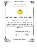 Quan điểm duy vật biện chứng về mối quan hệ nguyên nhân kết quả và liên hệ thực trạng “sống ảo” của một bộ phận giới trẻ hiện nay