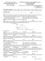 Đề kiểm tra chất lượng lớp 10 môn Hoá học trường THPT Hàn Thuyên, Bắc Ninh năm học 2020 - 2021 (Lần 2) - Đề kiểm tra giữa kì 2 môn Hoá 10 có đáp án - VnDoc.com