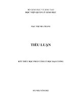 TIỂU LUẬN  tâm lý học đại CƯƠNG phân tích bản chất, đặc điểm của tình cảm từ quy luật về sự hình thành tình cảm, hãy chỉ ra các biện pháp để hình thành những tình cảm tốt đẹp trong các mối quan hệ xã hội 