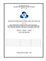 QUÁ TRÌNH HOÀN CHỈNH ĐƯỜNG LỐI CÁCH MẠNG DÂN TỘC DÂN CHỦ NHÂN DÂN TỪ CƯƠNG LĨNH CHÍNH TRỊ ĐẦU TIÊN ĐẾN CHÍNH CƯƠNG ĐẢNG LAO ĐỘNG VIỆT NAM