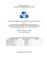 QUÁ TRÌNH HOÀN CHỈNH ĐƯỜNG lối CÁCH MẠNG dân tộc dân CHỦ NHÂN dân từ CƯƠNG LĨNH CHÍNH TRỊ đầu TIÊN đến CHÍNH CƯƠNG ĐẢNG LAO ĐỘNG VIỆT NAM