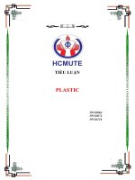 TIỂU LUẬN vấn đề tái sử DỤNG BAO bì PLASTIC 