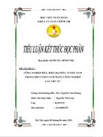 Công nghiệp hoá, hiện đại hóa ở việt nam trong bối cảnh cách mạng công nghiệp lần thứ tư