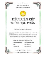 Quan điểm của chủ nghĩa mác – lênin về gia đình và vấn đề xây dựng gia đình việt nam trong thời kì quá độ lên chủ nghĩa xã hội