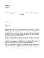 Xây dựng chiến lược marketing cho sản phẩm giày bitis hunter phiên bản disney