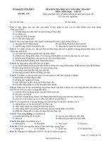 Đề kiểm tra Sinh học 10  Mã đề 570  Năm học 20162017  Sở GD  ĐT Vĩnh Phú6853