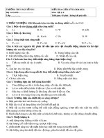 Đề thi giữa học kì 2 môn Vật lí lớp 8 năm 2020-2021 có đáp án - Trường THCS Nguyễn Du