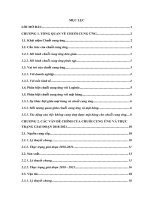 CHUỖI CUNG ỨNG VÀ ĐỀ XUẤT GIẢI PHÁP PHÁT TRIỂN CHUỖI CUNG ỨNG