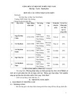 SKKN biện pháp góp phần làm tốt công tác chủ nhiệm lớp 5 sinh DTH PP nâng cao hiệu quả dạy học theo chủ đề quần xã sinh vật và giải pháp bảo tồn đa dạng sinh học thông qua hoạt động trải nghiệm sáng tạo 