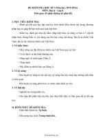 Đề kiểm tra học kì I (năm học: 20152016) môn: Địa lý  lớp 8 thời gian: 45 phút (không kể phát đề)9501