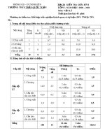 Đề thi giữa học kì 2 môn Vật lí lớp 8 năm 2020-2021 có đáp án - Trường THCS Trần Quốc Toản