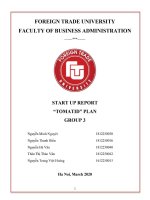 tiểu luận khởi sự doanh nghiệptomatid plan