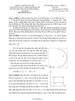 Đề 1 thi môn vật lý khối 10 năm 2015 thời gian làm bài 180 phút trường THPT chuyên tỉnh Lào Cai6303