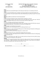 Đề thi chọn học sinh giỏi lớp 11 năm học 20102011 môn : sinh học6961