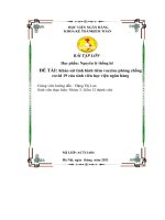 Khảo sát tình hình tiêm vaccine phòng chống covid 19 của sinh viên học viện ngân hàng