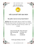 Phân tích lý thuyết “bàn tay vô hình” của a smith  chứng minh rằng lý thuyết “cân bằng thị trường” của l wallras là sự kế tục và phát triển lý thuyết “bàn tay vô hình” của a smith