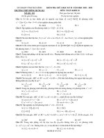 Đề kiểm tra giữa kì 2 toán 10 năm 2021 2022 trường THPT bắc hưng hà thái bình    