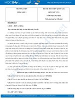 Bộ 3 đề thi thử THPT QG môn Ngữ văn năm 2021-2022 có đáp án trường THPT Đông Sơn 1