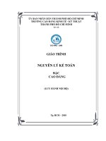 GIÁO TRÌNH NGUYÊN LÝ KẾ TOÁN