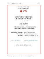 CẨM NANG THIẾT KẾ & TỐI ƯU WEBSITE NỘI DUNG TIÊU CHUẨN GRU & ỨNG DỤNG TRONG THIẾT KẾ WEBSITE DOANH NGHIỆP