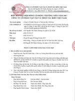 TÀI LIỆU CUỘC HỌP ĐẠI HỘI CỔ ĐÔNG THƯỜNG NIÊN NĂM 2017 CÔNG TY CỔ PHẦN VẬN TẢI VÀ THUÊ TÀU BIỂN VIỆT NAM