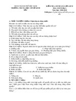 Đề thi giữa học kì 2 môn GDCD lớp 6 năm 2020-2021 có đáp án - Trường THCS Kinh Bắc