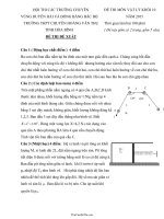 Đề thi môn vật lý khối 10 năm 2015 thời gian làm bài 180 phút trường THPT chuyên Hoàng Văn Thụ tỉnh Hòa Bình11988