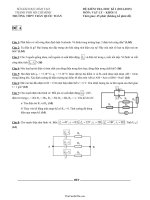 Đề kiểm tra học kì 1 ( năm học 2014 – 2015) môn thi: Vật lý – Khối 11 thời gian: 60 phút ( không kể phát đề)11413