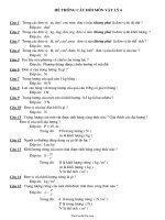 Hệ thống câu hỏi Vật lí lớp 6 (Kèm đáp án)11370