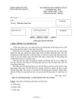 Bài kiểm tra đọc định kì lần III năm học 2011 2012 môn: Tiếng Việt lớp 510932