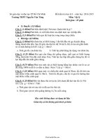 Đề kiểm tra học kì I – Năm học 20142015 Môn: Vật lý Thời gian : 45 phút Trường THPT Nguyễn Văn Tăng12286