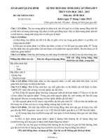 Đề thi chọn học sinh giỏi cấp tỉnh khối 9 THCS  Môn thi: Sinh Học12873