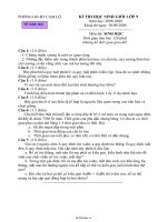 Đề thi học sinh giỏi lớp 9  Môn thi: Sinh Học  Đề 511190