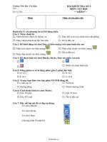 Bài kiểm tra số 3 môn: Tin học  Trường tiểu học Trù Hựu10899