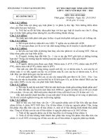 Đề thi chọn học sinh giỏi tỉnh  Môn thi: Sinh Học khối 912409