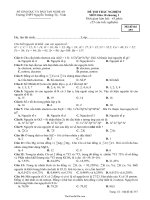 Đề 5 thi trắc nghiệm môn hóa 10 hè 2015 thời gian làm bài: 45 phút trường THPT Nguyễn Trường Tộ  Vinh13444