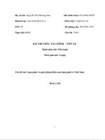 Lạm phát và giải pháp kiểm soát lạm phát ở việt nam