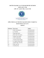 MÔN PHÁP LUẬT THƯƠNG mại HÀNG hóa và DỊCH vụ BUỔI THẢO LUẬN lần 1 có ý kiến cho rằng, trên cơ sở nguyên tắc tự do thỏa thuận, hai bên đều là thương nhân việt nam trong một hợp đồng mua bán hàng hóa 