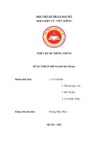 tiểu luận môn THIẾT kế hệ THỐNG NHÚNG đề tài thiết kế thiết bị cảnh báo khí gas