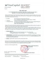 CÔNG TY CỔ PHẦN QUẢN PHẦN QUẢN LÝ QUỸ VINACAPITAL ĐẠI HỘI NHÀ ĐẦU TƯ THƯỜNG NIÊN NĂM TÀI CHÍNH 2018 LẦN THỨ 3