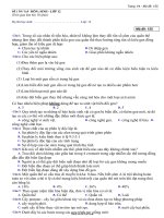 Đề ôn tập Sinh học lớp 12  Mã đề 155 (Kèm đáp án)14327