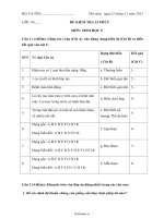 Đề kiểm tra 15 phút  Môn: Sinh học 9  Đề 514502