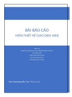 Bài tập lớn môn: Thiết kế giao diện web Đề tài: Thiết kế bán hàng mỹ phẩm