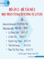 ĐỒ án 2 thiết kế mạch dao động cầu wien 