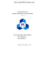 đồ án hệ thống truyền động Thiết kế hệ thống dẫn động xe tải trên đường ray trục
