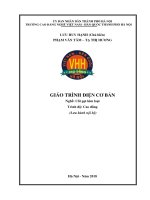 Giáo trình Điện cơ bản (Nghề: Cắt gọt kim loại - Cao đẳng): Phần 1 - Trường CĐ nghề Việt Nam - Hàn Quốc thành phố Hà Nội