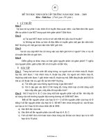 Đề thi học sinh giỏi cấp trường  Môn: Sinh Học  Đề 514506