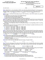 Đề tập huấn thi THPT quốc gia năm 2017 môn: Sinh học lớp 12  Mã đề 51114403