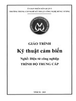 Giáo trình Kỹ thuật cảm biến (Nghề: Điện tử công nghiệp) - Trường TCN Kỹ thuật công nghệ Hùng Vương
